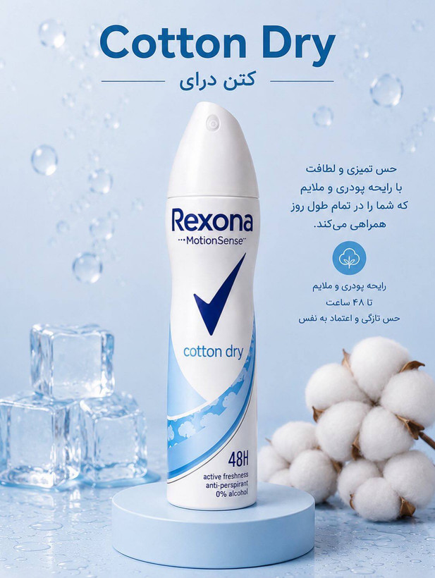 اسپری ضدتعریق زنانه رکسونا