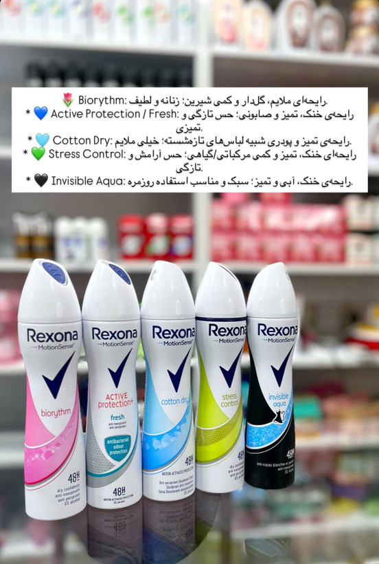 اسپری ضدتعریق زنانه رکسونا